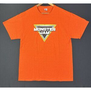 Monster Jam Track Crew Orange Shirt Promo Large Hype Streetwear